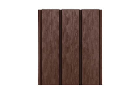 Софит без перфорации AQUASYSTEM, 0.5 Crown Matt, 2400х303 мм, RAL 8017 коричневый