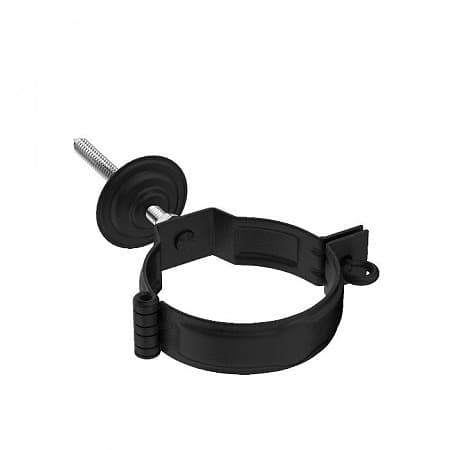 Декоративный хомут трубы под метиз D90 Aquasystem Pural Matt, RR 33 черный