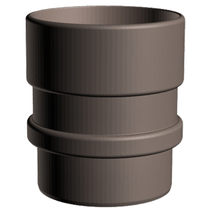 Муфта соединительная Docke LUX цвет шоколад (Ral 8019)