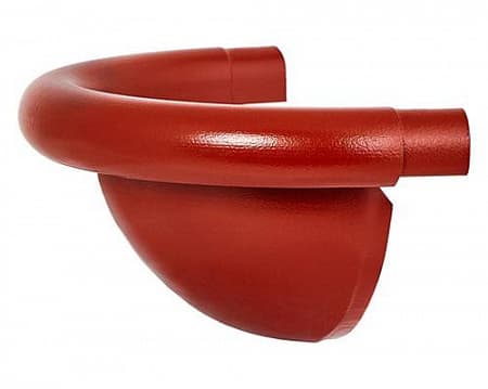 Заглушка универсальная полукруглая D150 Aquasystem Pural, RR 29 бургундский