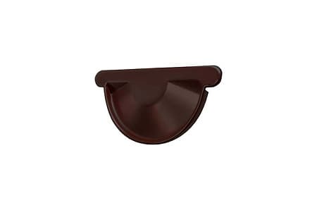 Заглушка торцевая универсальная Optima Grand Line, покрытие Matt, RAL 8017 коричневый
