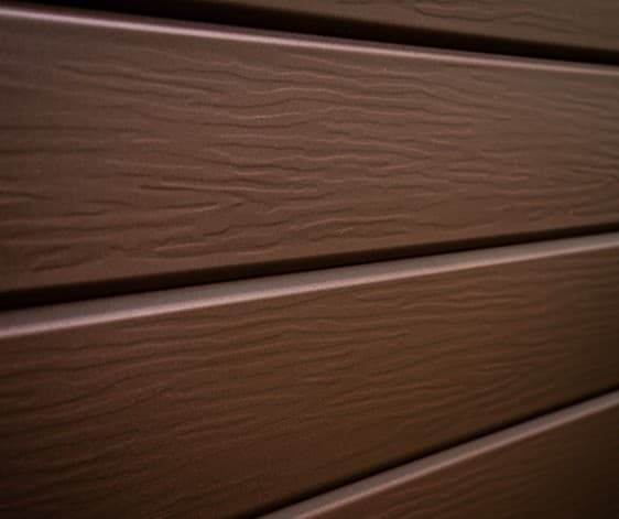 Металлический сайдинг Гранд Лайн / Grand Line профиль ЭкоБрус 3D, Print elite 0.45, цвет Coffee Wood (Кофейное дерево)