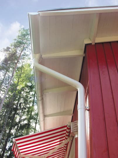 Угол внешний 135°, D125 Icopal / Икопал, цвет Ral 9002 (белый)