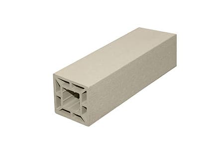 Столб ДПК / поддерживающий профиль (пустотелый) CM Railing, 3000х90х90 мм, WHITE WOOD (беленый дуб)