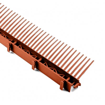 Аэроэлемент свеса Traufelement 4 plus, ПВХ BWK, цвет кирпичный