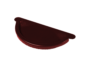 Заглушка желоба D125 Металл Профиль Foramina (Престиж), цвет вишневый (Р363)