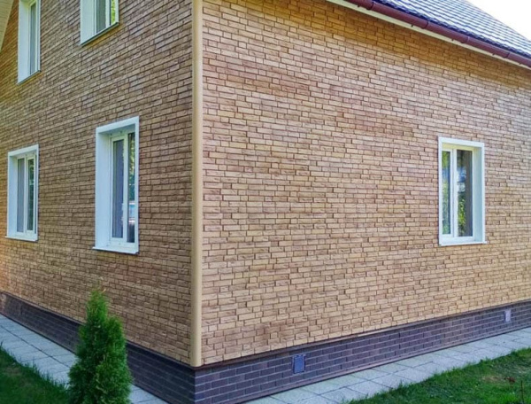 Фасадная панель Я-Фасад Grand Line Демидовский кирпич, уголь (акрил)