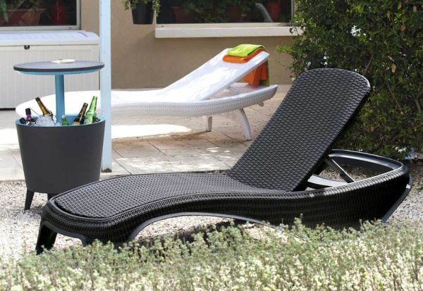 Шезлонг садовый Atlantic Keter (Кетер), цвет коричневый