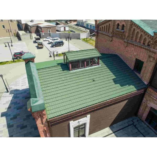 Композитная черепица 1330 x 430 мм Luxard / Люксард Roman, цвет малахит