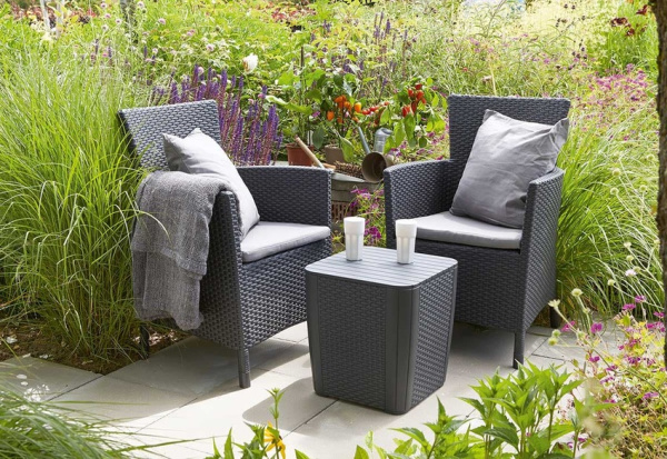 Кресло Iowa Allibert (Аллиберт), цвет графит