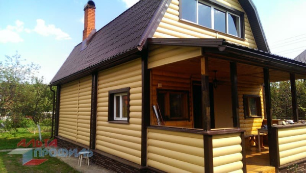 Внутренний угол Альта Профиль Blockhouse (Блокхаус), 3000 мм, белый