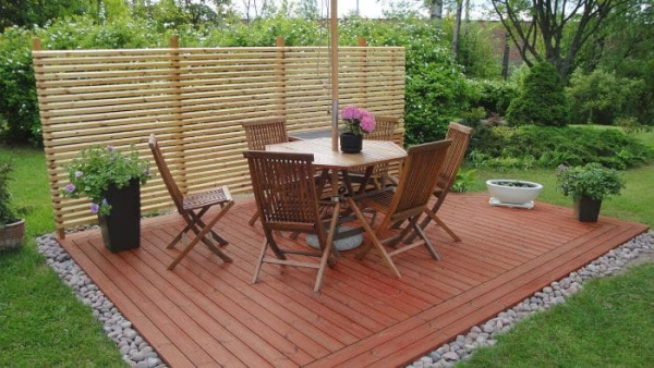 Terrace Oil 2 в 1 защитное масло-воск для террас и садовой мебели 9 л, цвет махагон