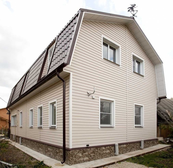 Сайдинг виниловый Grand Line Тундра, корабельный брус D4 Slim, 3х0.203 м, граб