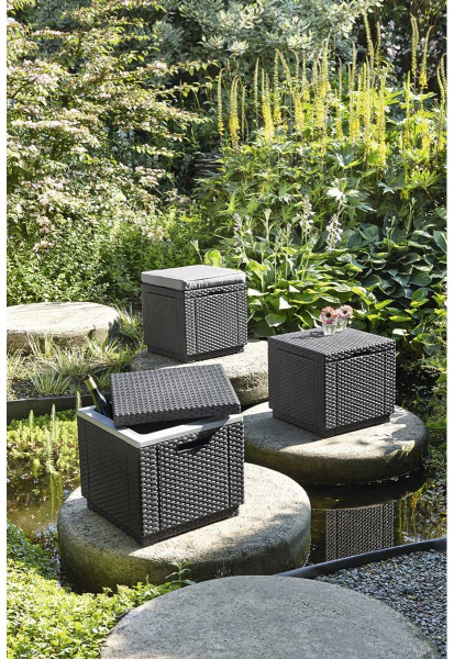 Тумба для сиденья Cube whis coution Allibert (Аллиберт), цвет графит