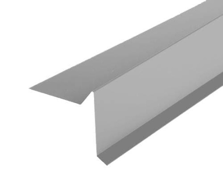 Торцевая планка (ветровая) 2000 мм РЕ Ral 7004 (серый)