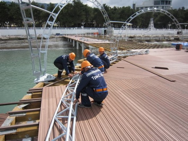 Подступенок Экодек / Дарволекс, 147х13х4000 мм, цвет венге (темно-коричневый)