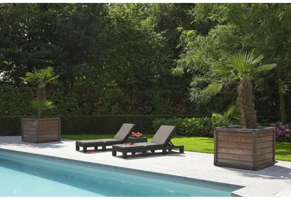 Шезлонг садовый Daytona Allibert (Аллиберт), цвет коричневый