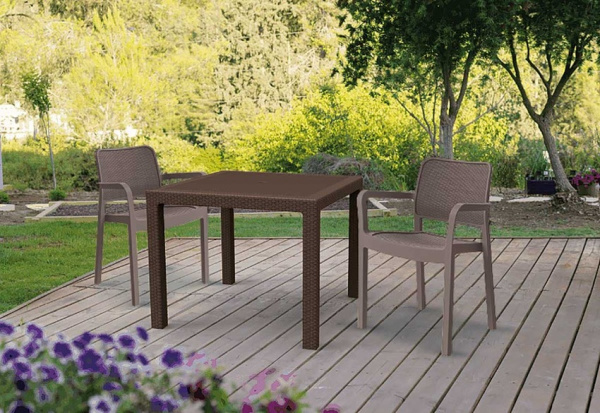 Стул для дачи Samanna Allibert (Аллиберт), цвет капучино