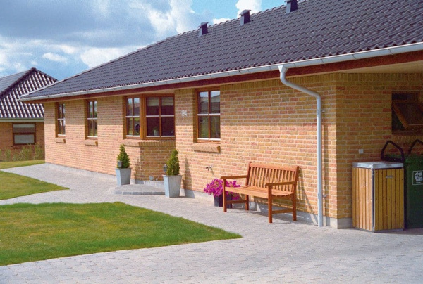 Заглушка желоба D150 Icopal / Икопал, цвет Ral 9002 (белый)