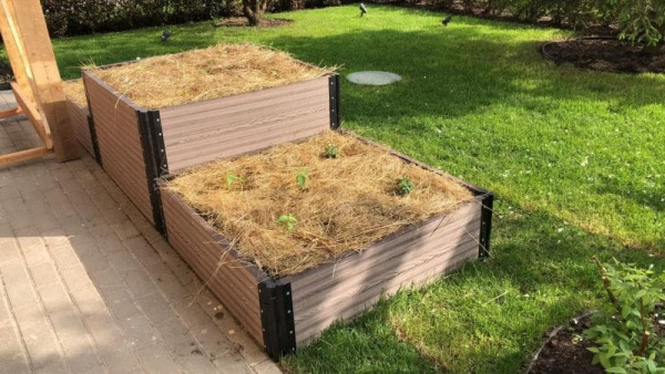 Доска ДПК для грядки HOLZHOF, 225х30х2950 мм, коричневый