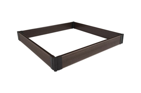 Садовый бордюр из ДПК GRINDERDECO, 125x1000 мм, шоколад