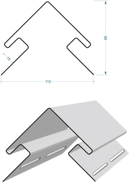 Внешний угол Docke PREMIUM, 3000 мм, капучино