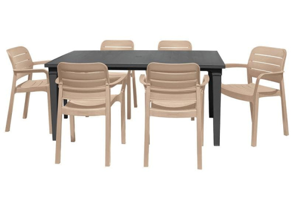 Стол уличный Futura Allibert (Аллиберт), цвет коричневый