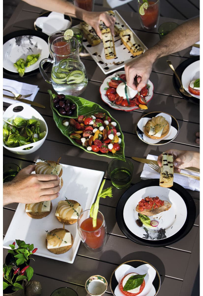 Стол уличный Harmony Extendable table Keter (Кетер), цвет белый-светло-серый