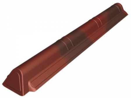 Торцевой конек Ондувилла, цвет красный 3D