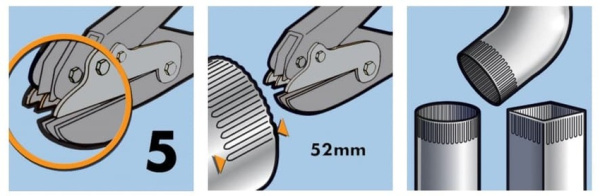 Клещи "Гофра" прямые усиленные EDMA