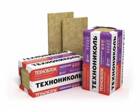 Утеплитель ТЕХНОБЛОК СТАНДАРТ Технониколь 40-50 кг/м3, размеры 100х600х1200 мм, упаковка 0,288м3 (4 плиты)