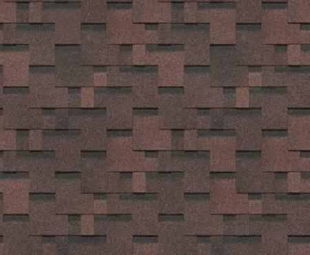 Гибкая черепица Docke Eurasia Лабиринт, Коричневый, 3,0 м2/уп
