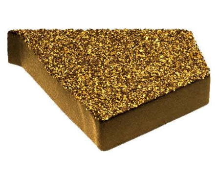 Заглушка Метротайл (Metrotile) для торцевой планки, левая, цвет желтый, 118х100 мм