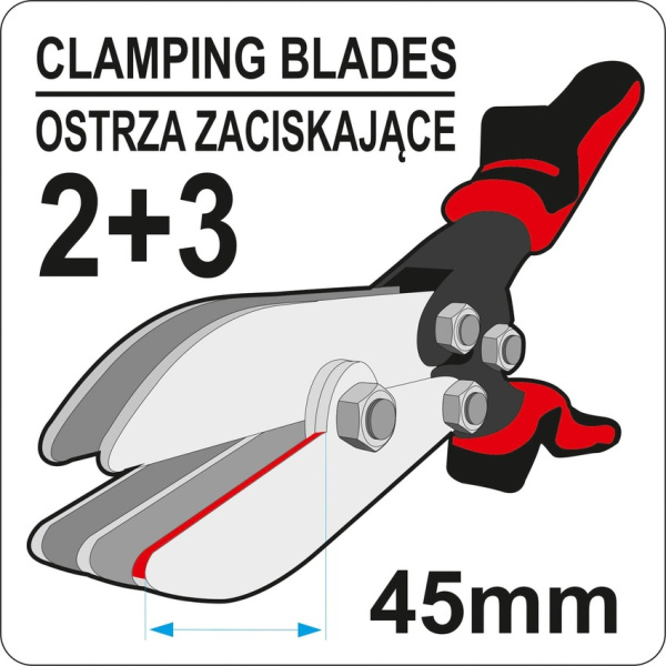 Клещи "Гофра" прямые YATO (5 лезвий) YT-22380