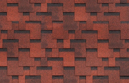 Гибкая черепица Shinglas Финская аккорд, красный, 3 м2/упак