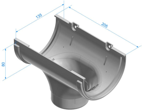 Воронка Docke Standard, RAL 3005 красный