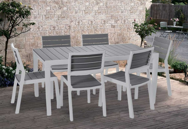 Стул Harmony Keter (Кетер), цвет белый-светло-серый