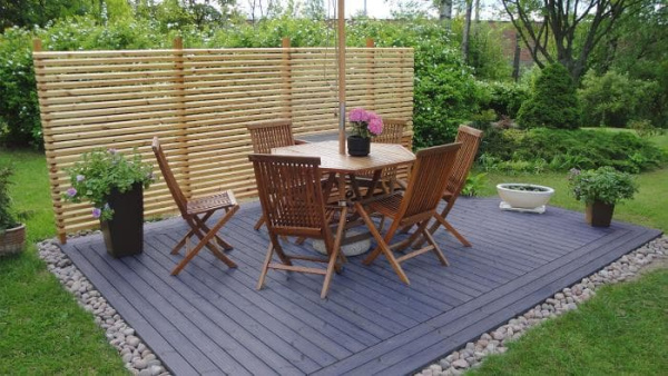 Terrace Oil 2 в 1 защитное масло-воск для террас и садовой мебели 18 л, цвет палисандр