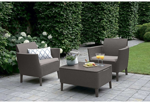 Дачная мебель Salemo balcony set Allibert (Аллиберт), цвет графит