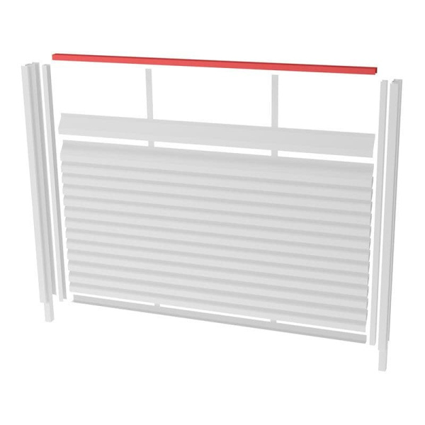 Крышка 65х60 жалюзи (для калиток и ворот) Grand Line Milan,Tokyo, 0,45 PE, RR 32 темно-коричневый