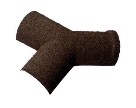 Y-образный полукруглый коньковый элемент Метротайл (Metrotile) 30-45, цвет айрон-барк