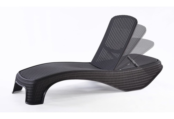 Шезлонг садовый Atlantic Keter (Кетер), цвет графит