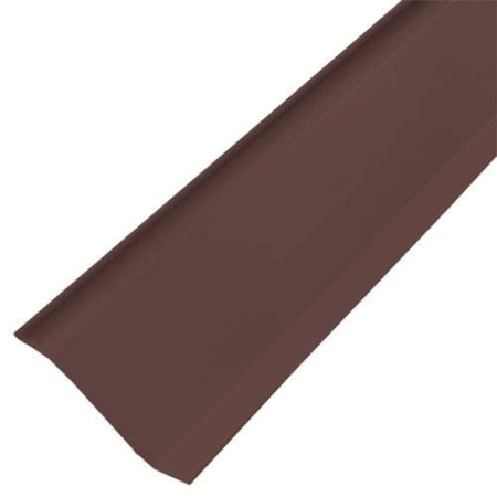 Пристенная планка (примыкание) Docke 2000мм РЕ Ral 8017 (коричневый)