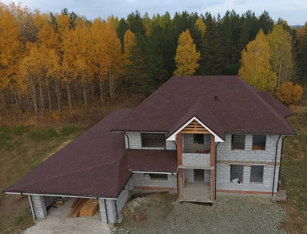 Гибкая черепица Docke Standard Сота, Коричневый, 3 м2/уп