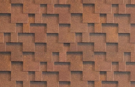 Гибкая черепица Shinglas Ультра Фокстрот, дуб, 3 м2/упак