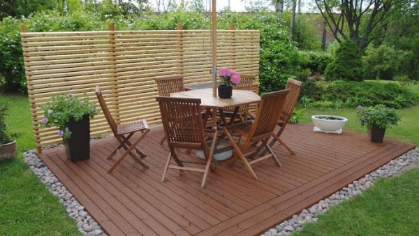 Terrace Oil 2 в 1 защитное масло-воск для террас и садовой мебели 18 л, цвет тик