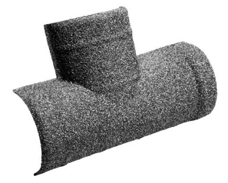 T-образный конек 205 Gerard полукруглый, пластик, 515 мм, patina grey