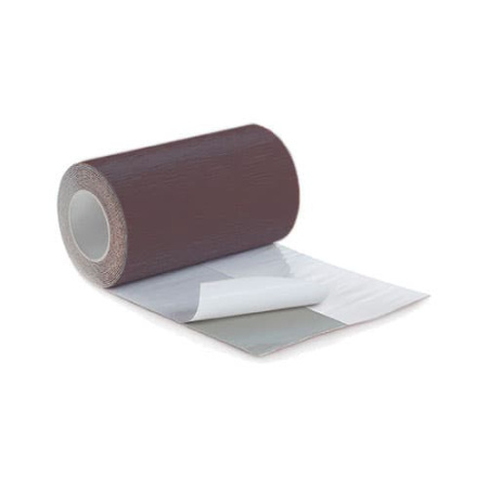 Гидроизоляционная лента Бутилен Алу Вейв 0,2 Tegola самоклеющаяся, 5х0,2 м, коричневый