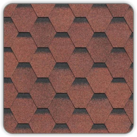 Гибкая черепица Docke Premium Шеффилд, Клубника,3 м2/уп