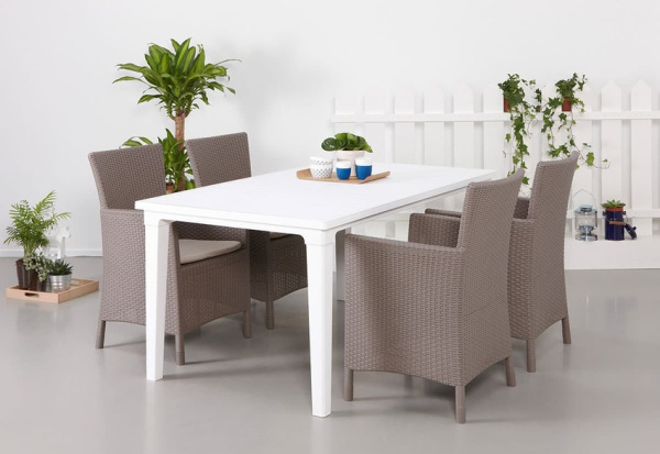 Кресло Iowa Allibert (Аллиберт), цвет капучино